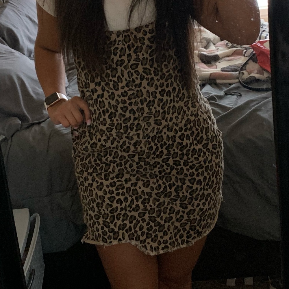 Cheetah overall dress